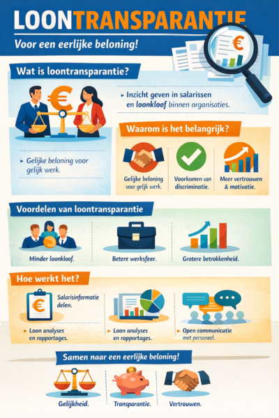Infographic Loontransparantie